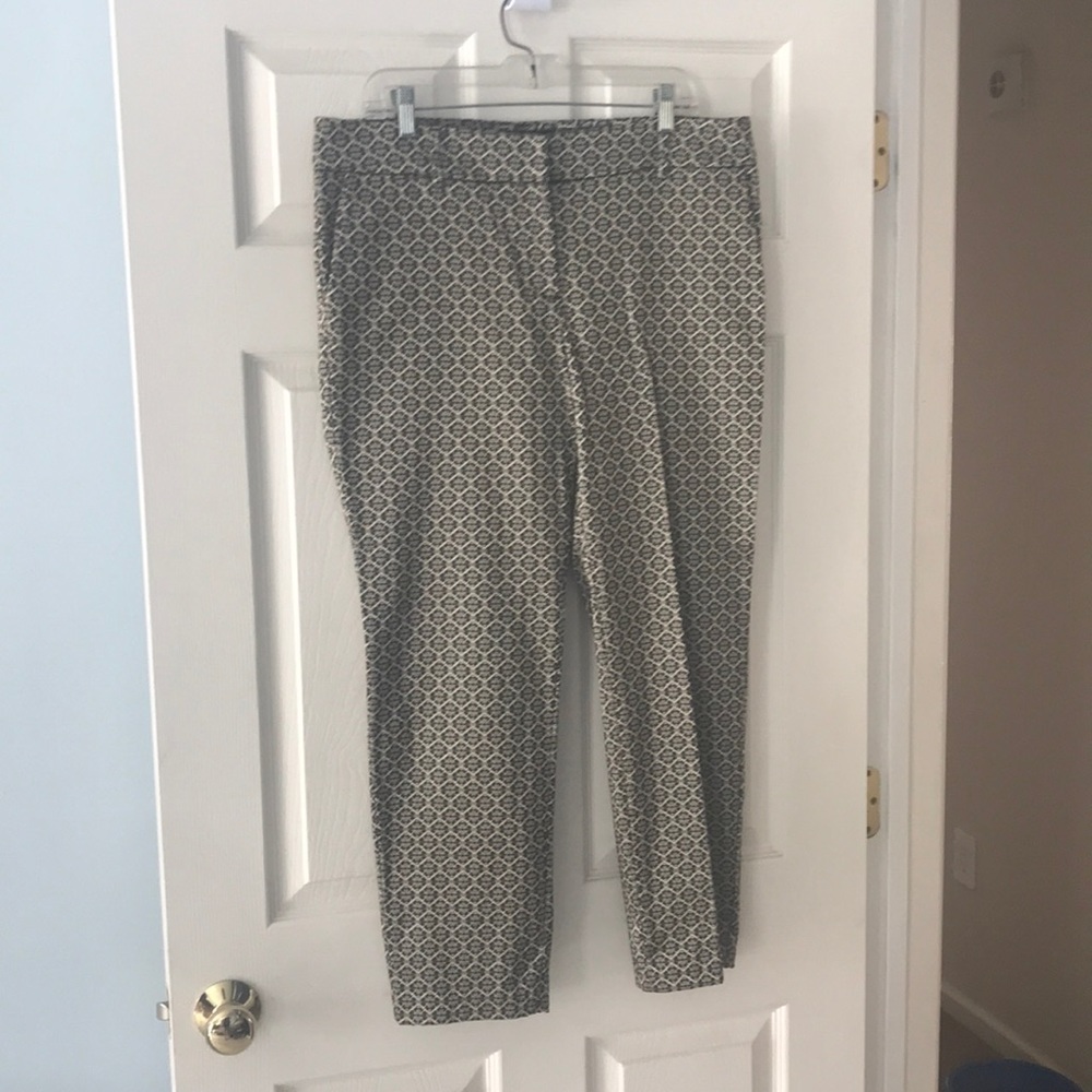 Black and Gold jacquar pattern pants